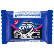 Zero Sugar Double Stuf Chocolate Sandwich Cookies, Snack Packs, 2 Pack E0