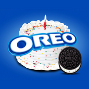 Birthday Cake Creme Chocolate Sandwich Cookies, Family Size F0