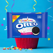 Birthday Cake Creme Chocolate Sandwich Cookies, Family Size, 2 Pack C9