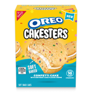 Cakesters Confetti Cake Soft Snack Cakes, Snack Packs E5