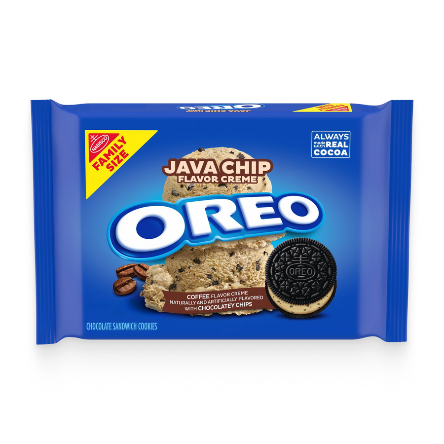 Java Chip Creme Chocolate Sandwich Cookies, Family Size F1