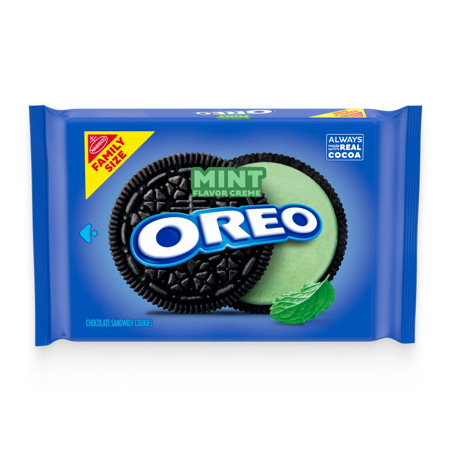 Mint Creme Chocolate Sandwich Cookies, Family Size A1