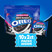Zero Sugar Double Stuf Chocolate Sandwich Cookies, Snack Packs E3