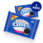 Birthday Cake Creme Chocolate Sandwich Cookies, Family Size, 2 Pack C9