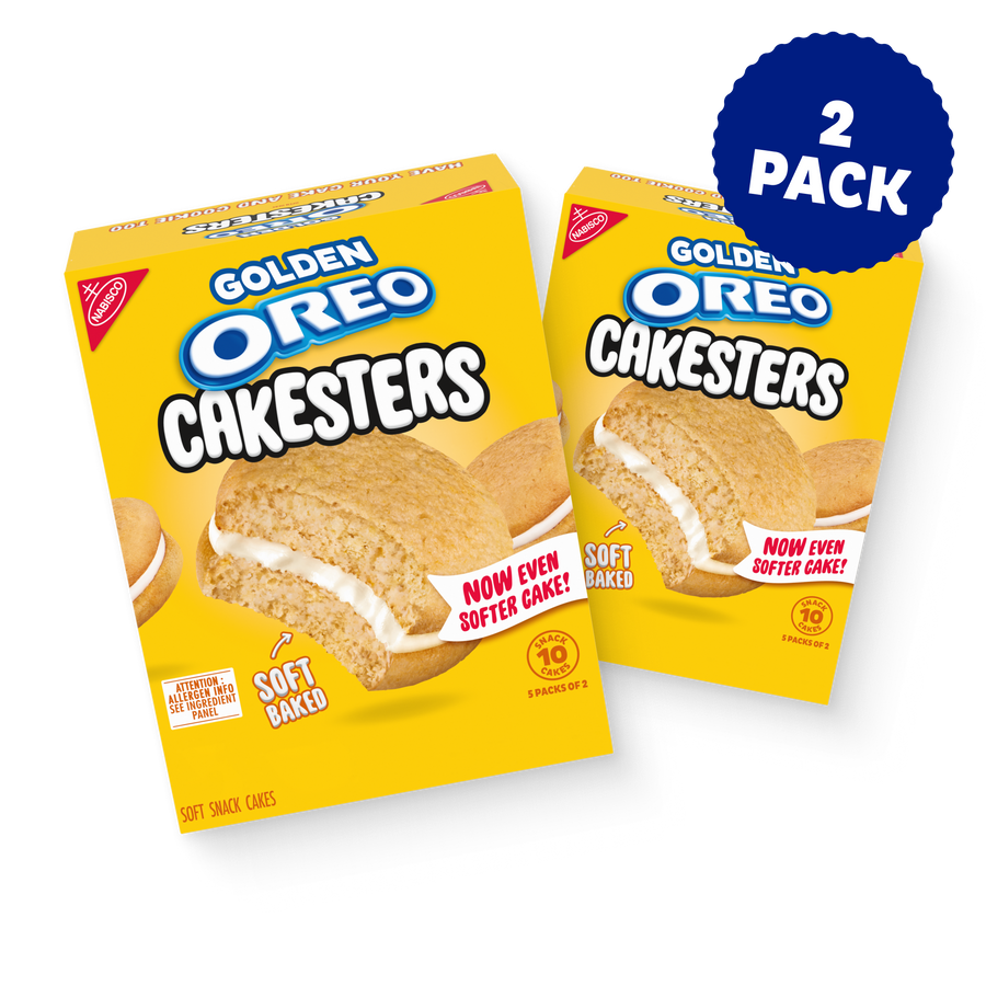 Golden Cakesters Soft Snack Cakes, Snack Packs, 2 Pack C7