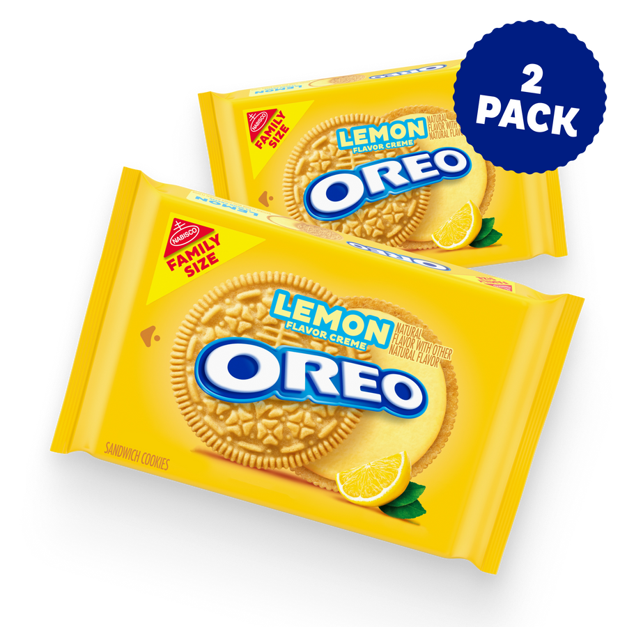 Lemon Creme Sandwich Cookies, Family Size, 2 Pack E8