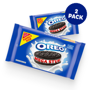 Mega Stuf Chocolate Sandwich Cookies, Family Size, 2 Pack B9
