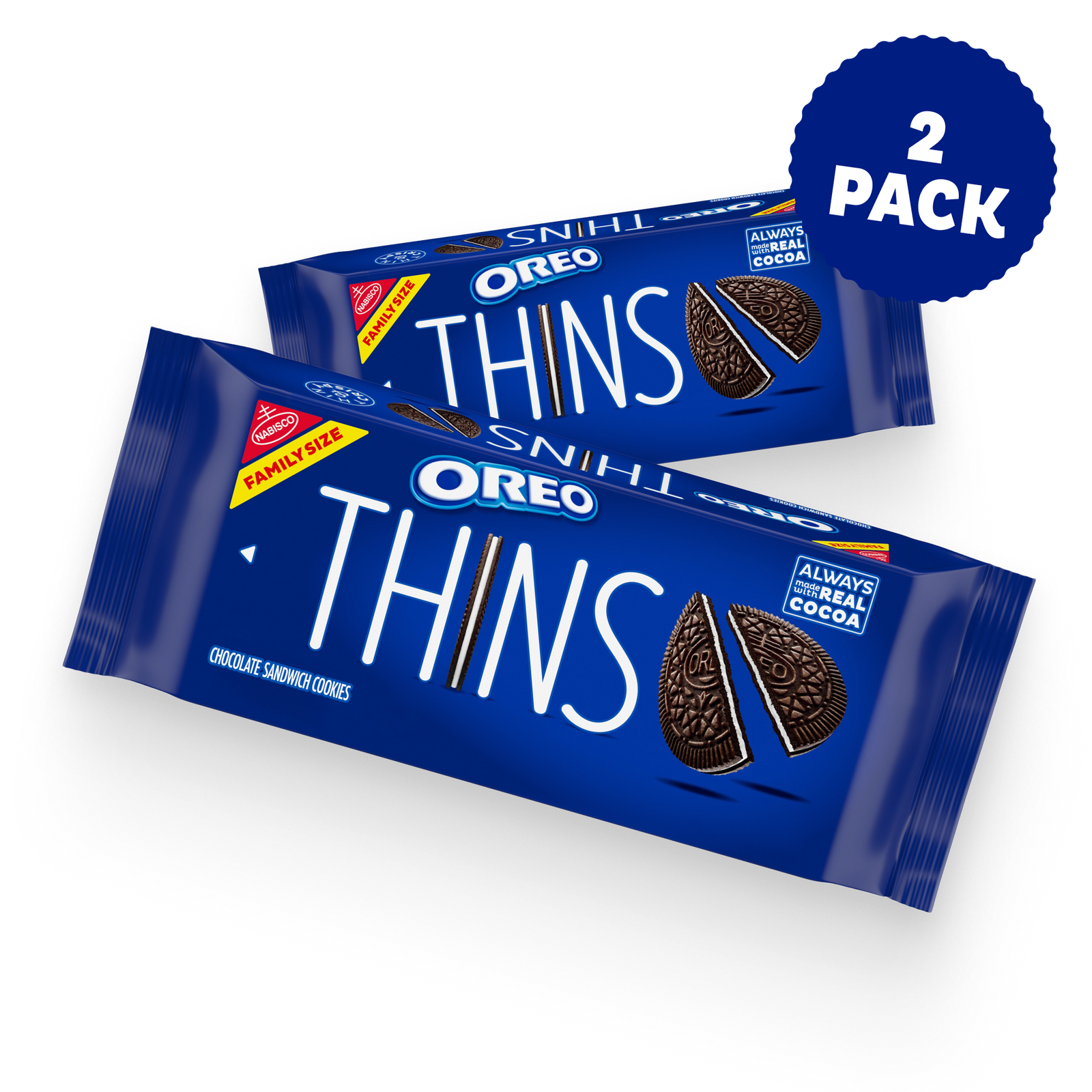 Thins Chocolate Sandwich Cookies, Family Size, 2 Pack F4