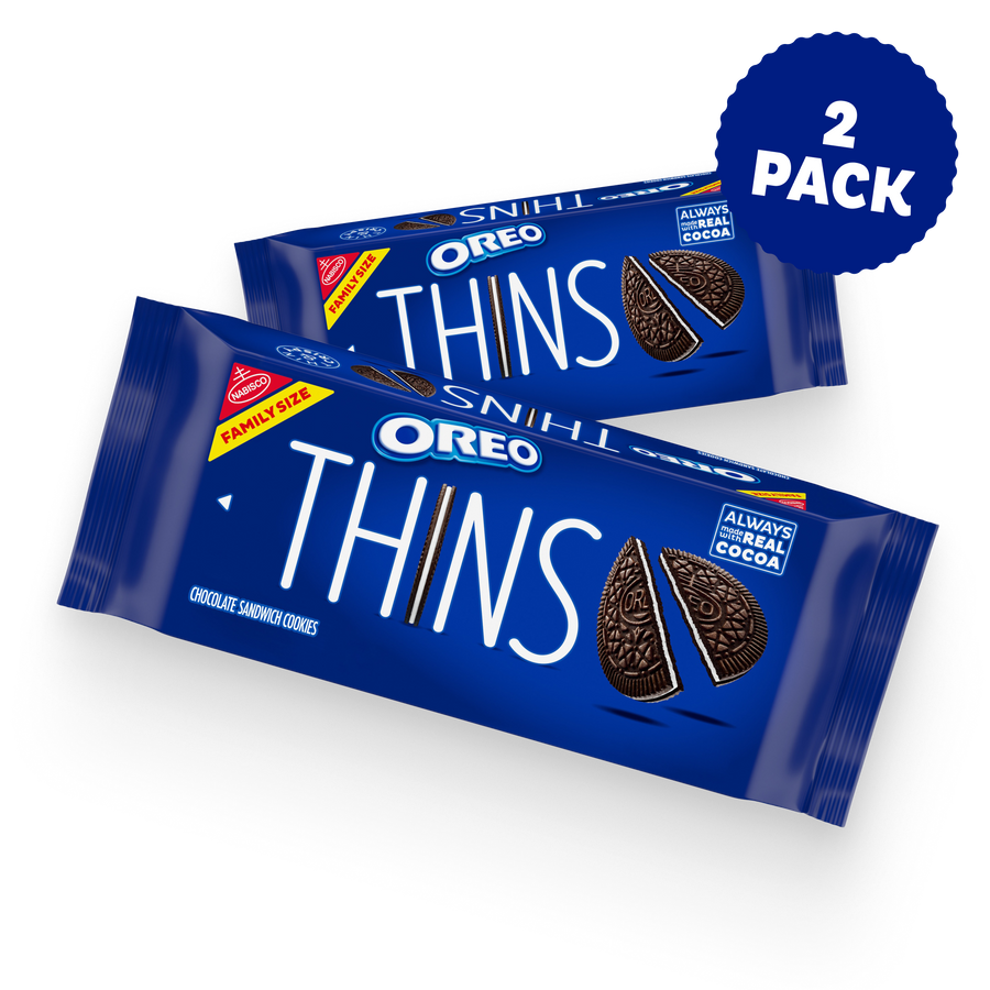 Thins Chocolate Sandwich Cookies, Family Size, 2 Pack F4