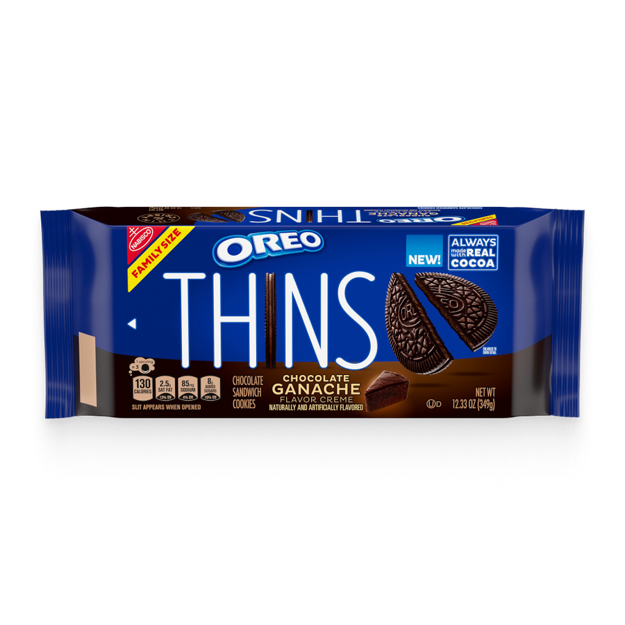 Thins Chocolate Ganache Creme Sandwich Cookies, Family Size D9