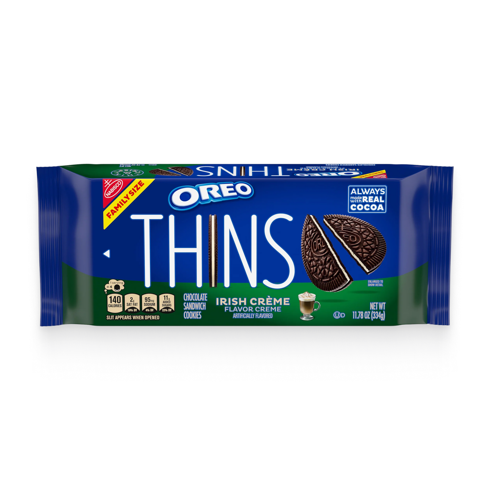 Thins Irish Crème Chocolate Sandwich Cookies, Family Size E9