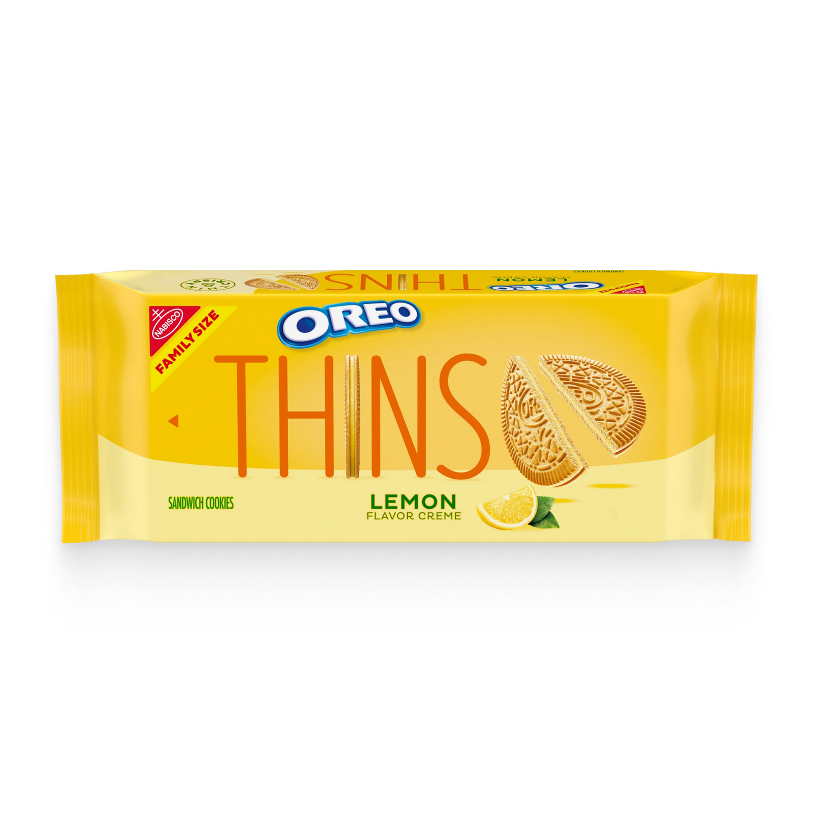 Thins Lemon Creme Sandwich Cookies, Family Size F3