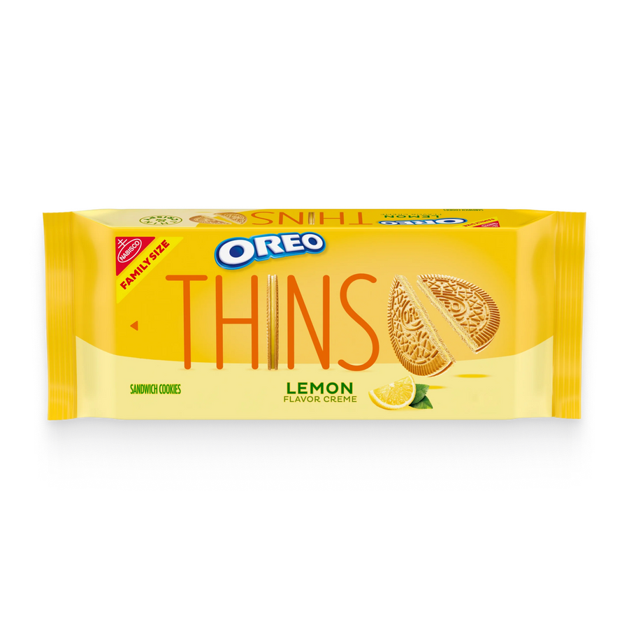 Thins Lemon Creme Sandwich Cookies, Family Size F3