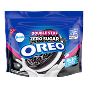 Zero Sugar Double Stuf Chocolate Sandwich Cookies, Snack Packs, 2 Pack E0