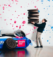 Double Stuf Chocolate Sandwich Cookies, Family Size B2