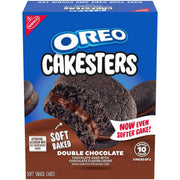 Cakesters Double Chocolate Soft Snack Cakes, Snack Packs, 2 Pack C8